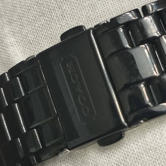 Coach Sydney Black Dial & Band Stainless Steel Women's Watch - Like New! - Picture 5 of 8